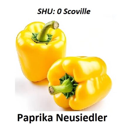 Bio Paprika Neusiedler gelb Früchte getrocknete 100g, (inkl. Samen) angenehm aromatisch und süß, ohne Schärfe